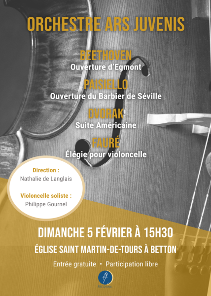 Affiche - Concert à Betton - Février 2023
