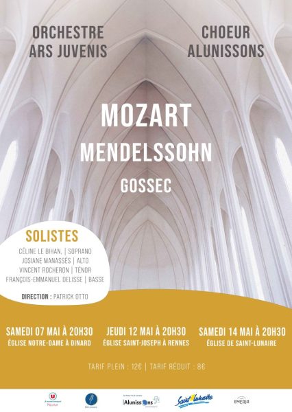 Affiche - Concerts à Rennes, Dinard et Saint-Lunaire - Mai 2022